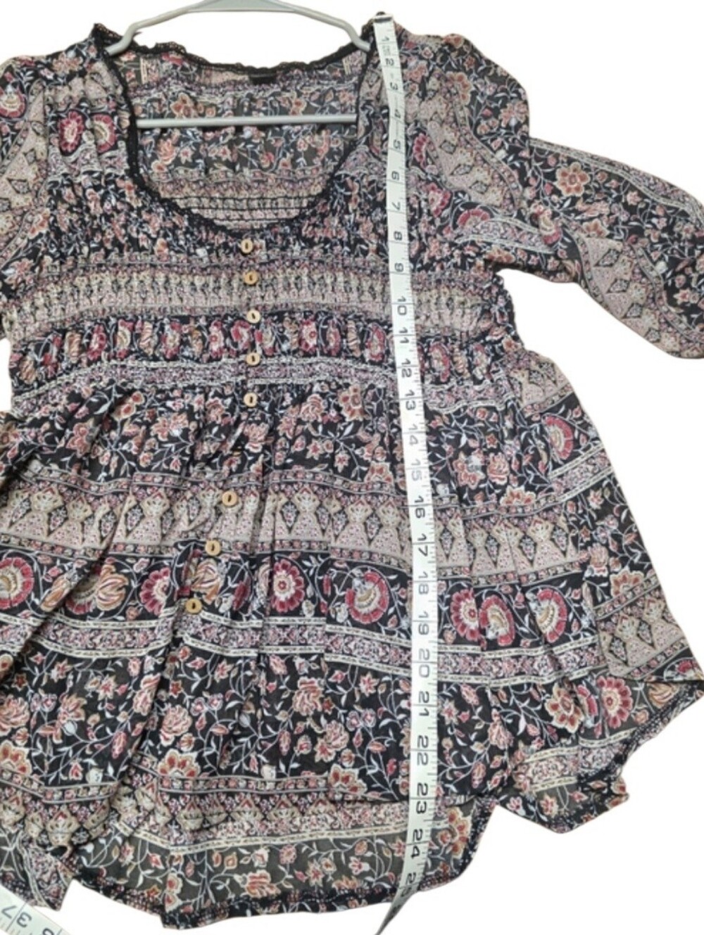 Boho Gypsy Loose Fit Top - Picture 3 of 10
